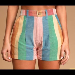 Lulus X Billabong Striped Shorts